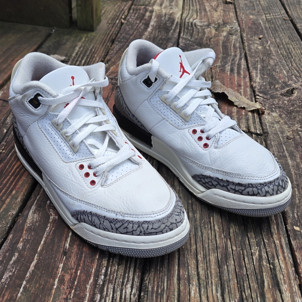 Nike Air Jordan 3 Retro ‘White Cement’ Reimagined (GS) - DM0967-100, Sz 7Y